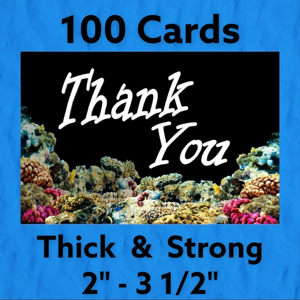 100 2" - 3 1/2" Ocean Coral Reef Cards. PRICE IS FIRM - Picture 1 of 2